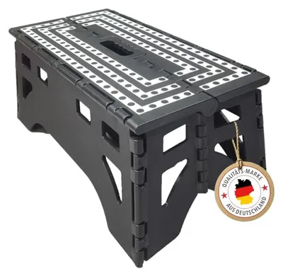 Klappbarer Tritthocker XL, bis 350 kg, Antirutsch, faltbar