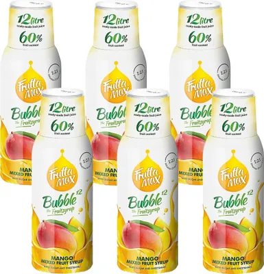 Image de FruttaMax sirop de mangue 500 ml, concentré, 6 pièces, kit boisson