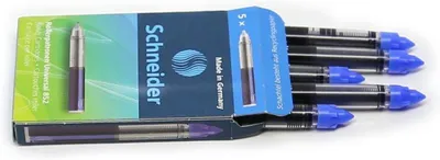 Obrázek produktu pro Schneider Rollercartridge 852 - královsky modrá barva - 5 balení po 5 náplní = 25 kusů