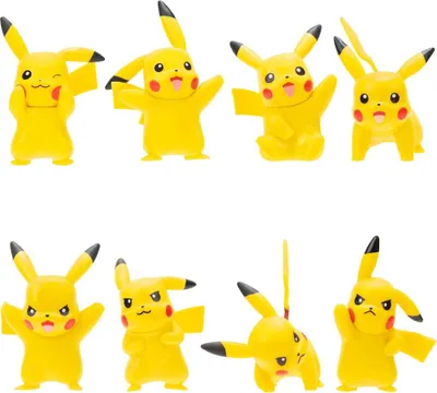 Image de Figurines vinyles Pokémon Battle Feature Set de 8 Pikachu 5 cm