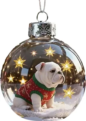 Produktbild von Weihnachtsvogel-Acryl-Ornamente, 2D-Kardinals-Tierbaumschmuck, handgefertigte Weihnachtshänger für Zuhause