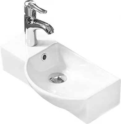 Obrázek produktu pro Mexen Hugo umyvadlo na desku pravé 45 x 24 cm, Bílá - 21254500R