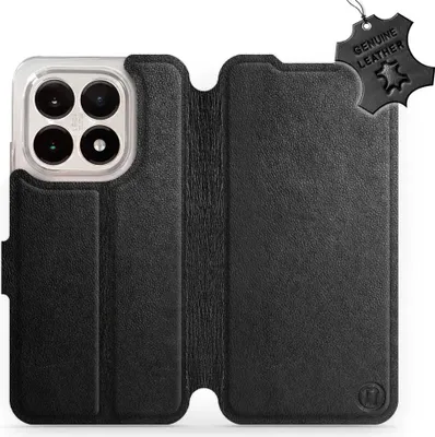 Produktbild von Echtleder Handyhülle für Xiaomi 15T, Mobiwear Leather, Schwarz