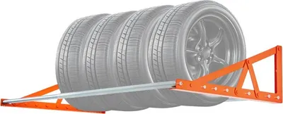 Obrázok produktu pre Nástenný stojan na pneumatiky 31-56 - Nastaviteľný stojan na pneumatiky - Oceľ Q235 - Úspora miesta - Robustný dizajn - Jednoduchá inštalácia