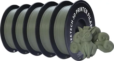 Immagine prodotto di filamento per stampante 3D, superficie opaca, facile da stampare, verde