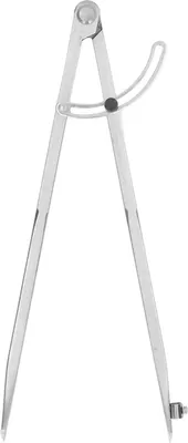 Produktbild von Holzbearbeitungskompass, 400 mm, Kohlenstoffstahl, Flügeltrenner, Anreißer mit Bleistifthalter für Tischler- und Lederarbeiten