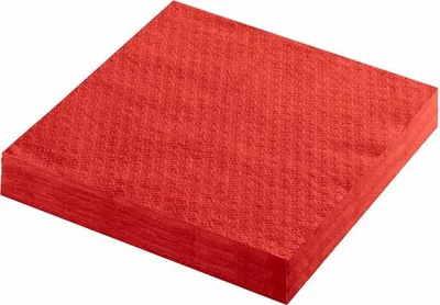 Produktbild von 1000x Servietten Prägeservietten 1-lagig 33 x 33 cm rot