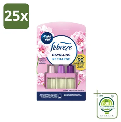 Imagen del producto de 25 unidades de recambios Ambi Pur 3Volution, aroma "Hauch von Blüten" (toque de flores), 20 ml, pack grande