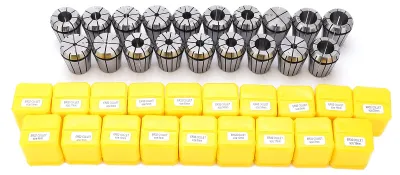ER32 Spannzangenset 19-tlg., 2–20 mm, Kohlenstoffstahl, für CNC-Fräsen