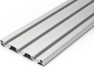 Produktbild von Länge 300mm - Aluminiumprofil 16x120E I-Typ Nut 8 (ultraleicht), silber eloxiert. Aluminium Profil 16x120 Alu Profile 16 x 120 Montage- Systemprofil
