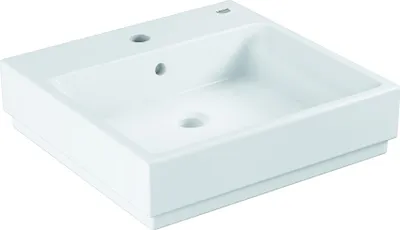 Produktbild von Grohe Waschtisch CUBE KERAMIK 1 HL m ÜL 50cm 500x490mm PureGuard/alpin