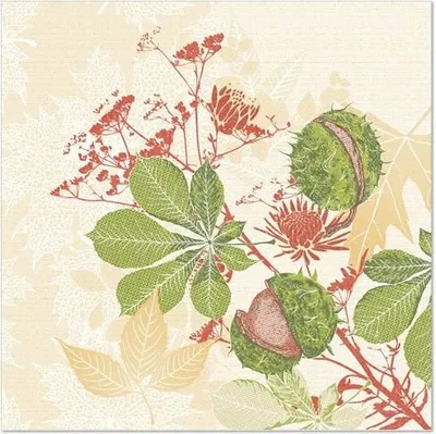 Produktbild von 250 Servietten ROYAL Collection 1/4-Falz 40 cm x 40 cm Autumn Leaves