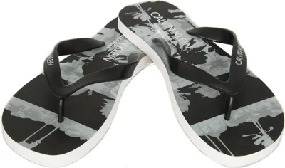 Produktbild von Männer Slipper Mann Herren Swimwear CK CALVIN KLEIN Artikel KM0KM00340 FF SANDALS-HURRICANE, EUR 37/38 - UK 4.5/5 - USA 5.5/6 - CM 23/23.5, Gomma 100%