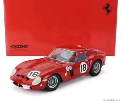 Zdjęcie produktu dla Kyosho KS08438F, Model samochodu rajdowego, Wstępnie zmontowany, 1:18, Ferrari 250 GTO, Każda płeć, Wielobarwny