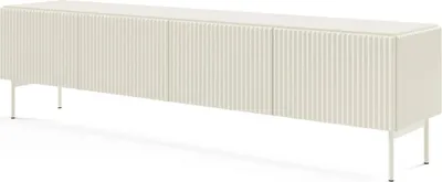 Produktbild von TV-Lowboard MUTI 195 cm kaschmir riffeloptik push-to-open 4-türig
