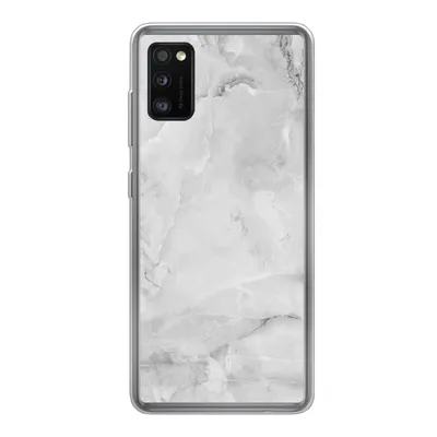 Produktbild von MuchoWow® Handyhülle Schutzhülle Hülle für Samsung Galaxy A41 Marmor - Stein - Weiß - Grau - Marmoroptik Silikon Softcase Handy Hülle - Mobiltelefon