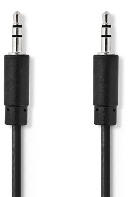 Obrázek produktu pro Stereoljudkabel | 3,5 mm Hane | 3,5 mm Hane | Nickelplaterad | 1,50 m | Kulatý | Svart | Låda