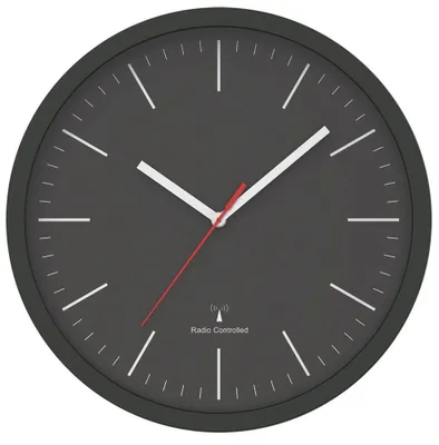 Image de MAUL Horloge murale MAULjump Ø 31 x 4.2 cm radiocommandée plastique 1 x AA (1.5 V) noir
