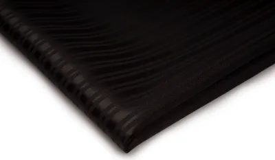 Obrázok produktu pre Satén s pruhovaným žakárovým vzorom, dekoračná tkanina, čierna 50 x 150 cm