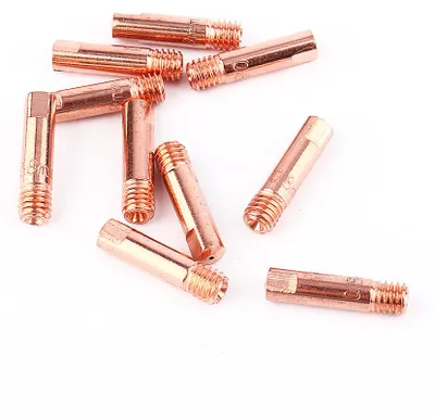 Image de 10PCS MB-15AK MIG MAG M6 0.8mm/1.0mm Metal Welding Torch Contact Tips HighQ