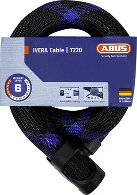 Image de ANTIVOL ABUS IVERA Cable 7220/85 black