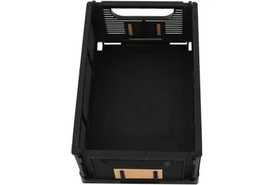 Produktbild von Klappbox 25 x 16,5 cm Aufbewahrungsbox schwarz Klapp- und stapelbar