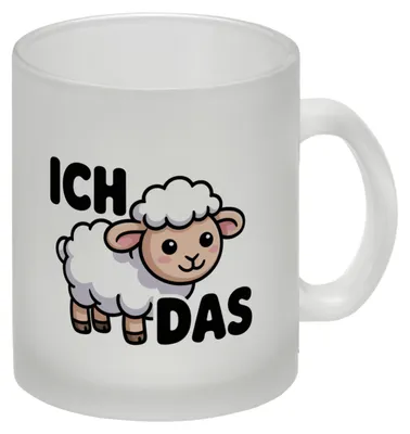 Produktbild von Niedliches Schaf - Ich schaf das Glas Tasse für die Motivation