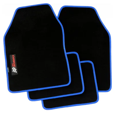 Produktbild von Universeller Carbon-Autoteppich 4-teilig blau