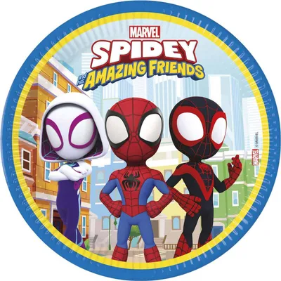 Zdjęcie produktu dla Talerzyki papierowe Spidey & His Amazing.. 23cm