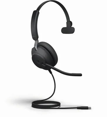 Produktbild von Jabra Evolve2 40 SE・Kabelgebunden・Anrufe/Musik・20・20000 Hz・113 g・Kopfhörer・Schwarz (24189-899-899)