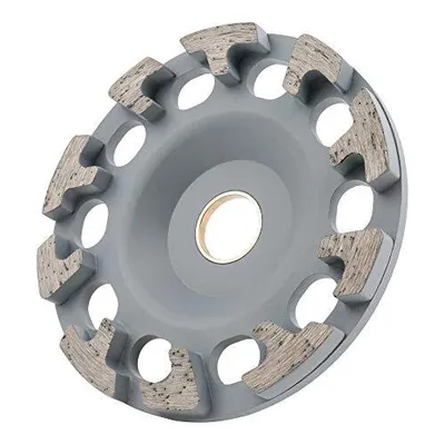 Produktbild von STIER Diamant-Schleiftopf, Schleifteller, Ø130mm, Bohrung 25,0 / 22,23 mm Beton/Universal, Diamant Schleifscheibe, Diamantschleifer, für Winkelschleifer, Topfschleifer, Diamantscheibe