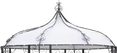 Produktbild von DEGAMO Pavillondach Dachplane Ersatzdach für Pavillon BURMA rund, Polyester PVC-beschichtet weiss