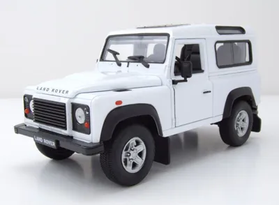 Produktbild von Welly 22498W Land Rover Defender weiß 1:24