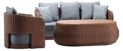 Immagine prodotto di Mobili per esterni Mobili da giardino Mobili in rattan Mobili per balconi Mobili per terrazze Set di divani Divano