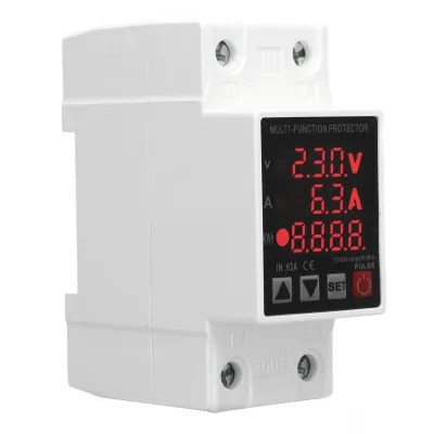 Obrázok produktu pre Prepäťová ochrana Self Resetting Ochranné zariadenie Nastaviteľný prúdový limit Digitálny displej AC220V 63A
