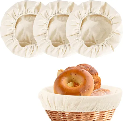 Produktbild von Gärkörbchen 25 cm, 3 Stück, rund, für Brot