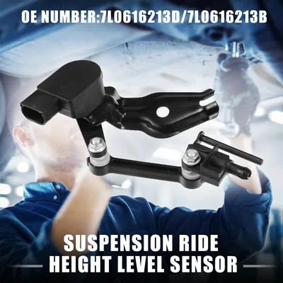 Image de Capteur De Niveau De Hauteur De Suspension Pneumatique pour Audi Q7 2007-2015 No.7L0616213D/7L0616213B | Capteur De Niveau De Hauteur Avant Gauche 1 Pc