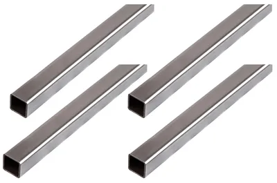 Immagine prodotto di Alberts 4 x tubo quadro, acciaio grezzo, 16 x 16 x 1 mm, lunghezza 1 m