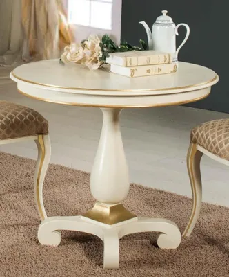 Produktbild von Luxus Rund Tisch Massiv Holz Italien Esszimmer Tische Runde Möbel Esstisch Neu
