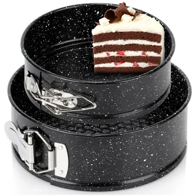Produktbild von Vilde | Springform - 14/18 cm - Antihaft - Granitbeschichtung - Auslaufsicher - Tortenform - Kuchenform - 2 Stück