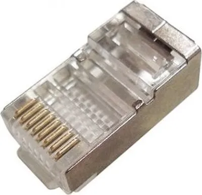 Obrázek produktu pro XtendLan Konektor STP RJ45 CAT5e, drát, stíněný, kulatý, 50u