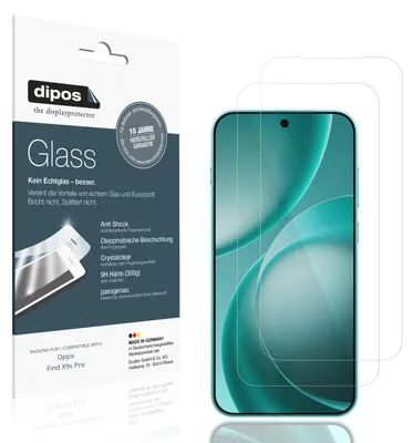 Immagine prodotto di 2x Pellicola Protettiva per Oppo Find X9s Pro Protezione Vetro Flessibile 9H dipos