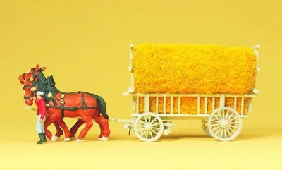 Produktbild von Preiser Getreidewagen. Fertigmodell 30477