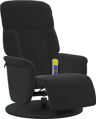 Image de vidaXL Fauteuil de massage relax noir 91 x 71 x 105 cm velours
