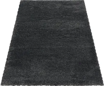 Produktbild von Teppich Läufer Wohnzimmer Grau 80x150 Unicolor - Einfarbig aus Polyester