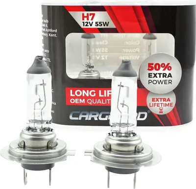 Produktbild von Carguard - H7 Autobirne Halogen - Xenon Look - 100W 12V - Lange Lebensdauer - 130% extra Lichtleistung