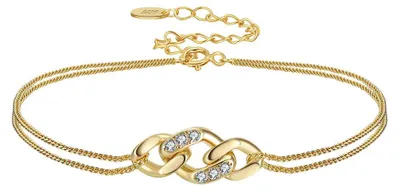 Produktbild von InfinityTwist – Armband aus 925 Silber mit verschlungenem Glieder-Anhänger