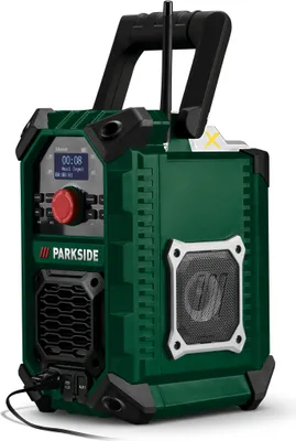 Produktbild von PARKSIDE® 20 V / 12 V / 230 V Akku-Baustellenradio »PBPA 20-Li B2«, ohne Akku und Ladegerät