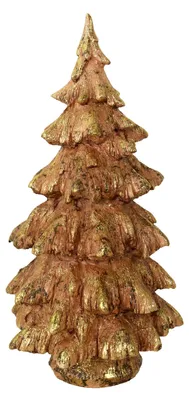 Immagine prodotto di Mini Albero di Natale in Resina rosa glitter oro cm Ø20xh39