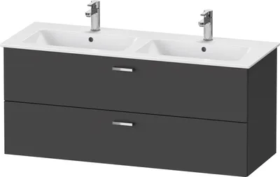 Image de Duravit XBase meuble sous-lavabo suspendu L:127,50 cm avec 2 tiroirs, XB613004949